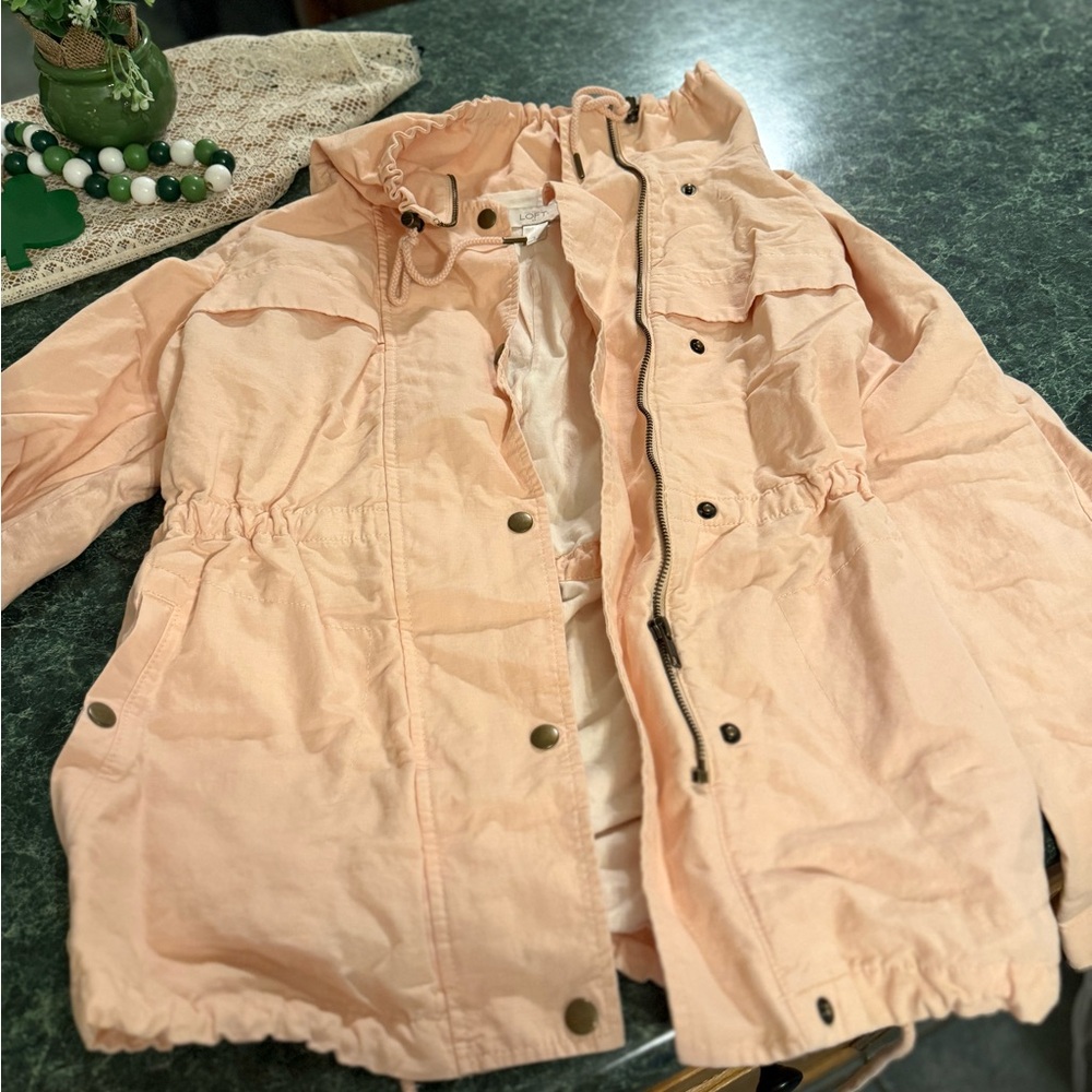Loft Blush Utility Jacket With Drawstring Waist - image 1